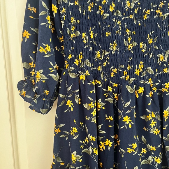 NWOT Baltic Born Marta Smocked Midi Dress - Picture 5 of 5